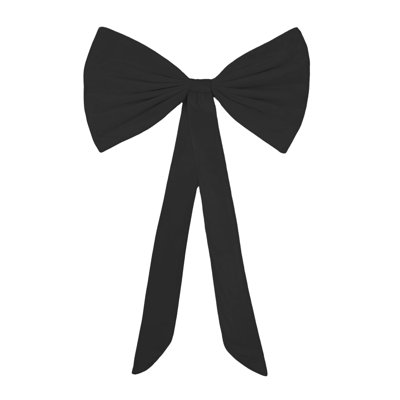 Grand nœud en velours 45 x 75 cm, décorations de fond pour mariage et fête, grands nœuds pour décoration murale, décoration de chambre pour anniversaire ou fête prénatale, nœuds pour sapin de Noël (rose, noir, rouge)