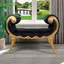 Mavro Apolline Crescent Upholstered Bench