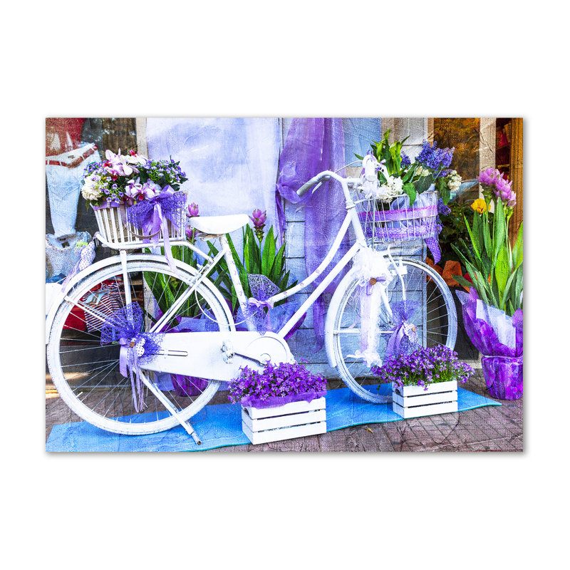 White Bicycle - Wrapped Canvas Print