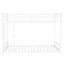 Structure en métal simple au-dessus du lit superposé et fiable, réduit considérablement le bruit, garde-corps installé, caractéristique de qualité de fabrication du lit blanc, considérablement réduit, fourni