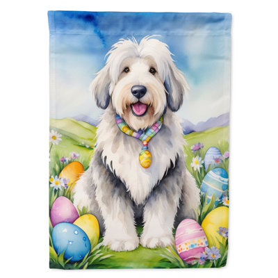 Drapeau de Pâques Pâques à œufs double face H 40 po x l 28 po Polyester