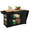  Îlot de cuisine 53 po avec rangement pour poubelle, tablettes à 3 niveaux et 2 tiroirs-336714552