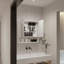 Pharmacie Manchester avec miroir blanc Manchester-2084142366