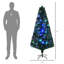 Arbre de Noël avec 24 branches colorées et une structure abondante de 6 pi de hauteur