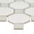 Silica White Octagon 12 in. x 12 in. Matte Porcelain Mosaic Floor and Wall Tile