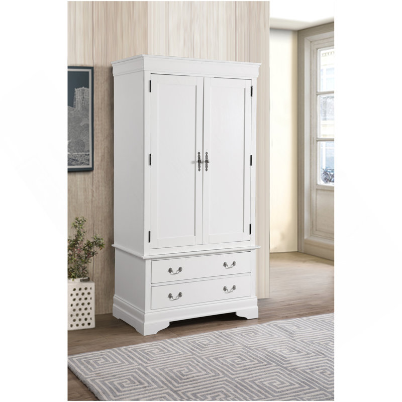 Armoire Louis Phillipe G3190-A, blanc, Blanc