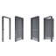 Ensemble de porte commerciale en métal 18G avec cadre 16G et quincaillerie Flush Doors Series pour gaucher de 36 po x 84 po.