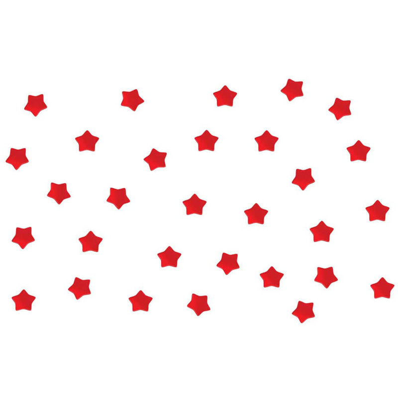 Astrology & Stars Non-Wall Damaging Wall Decal, Red