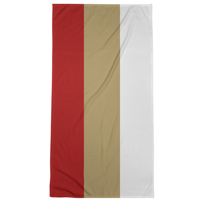 Microfiber Bath Towel, San Francisco Football Stripes Gold
