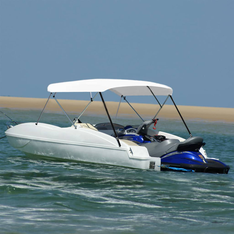 Toile avec cadre en aluminium pour bateau, Blanc