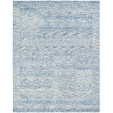 Hand-Tufted Wool Blue Area Rug