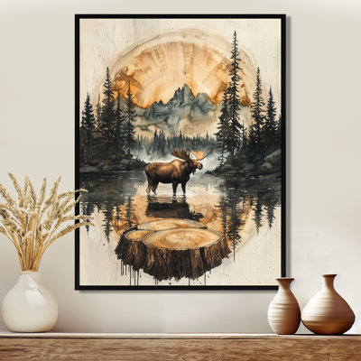 Goran Canadian Moose Into The Forest I - Moose, art mural