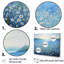 «Serene Azure Flowers Field» sur impression sur toile-510575364-510575363