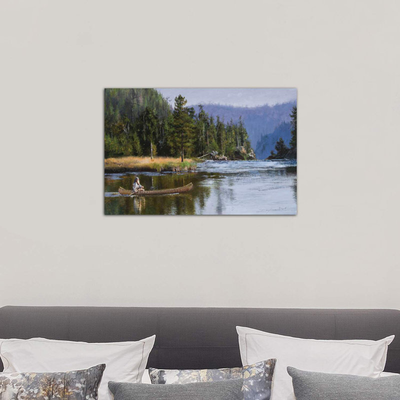 «Fast Water Ahead», reproduction de photo encadrée, Toile tendue, H 12 po x l 18 po x 1,5 po