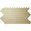 Panneau de fausses briques à chevrons EverStone, l 46 1/2 po x H 25 1/4 po x P 1 po, couleur frêne-118904021