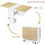 127.3Cm x 79.8Cm Dinning Table with Wheels-2041236331
