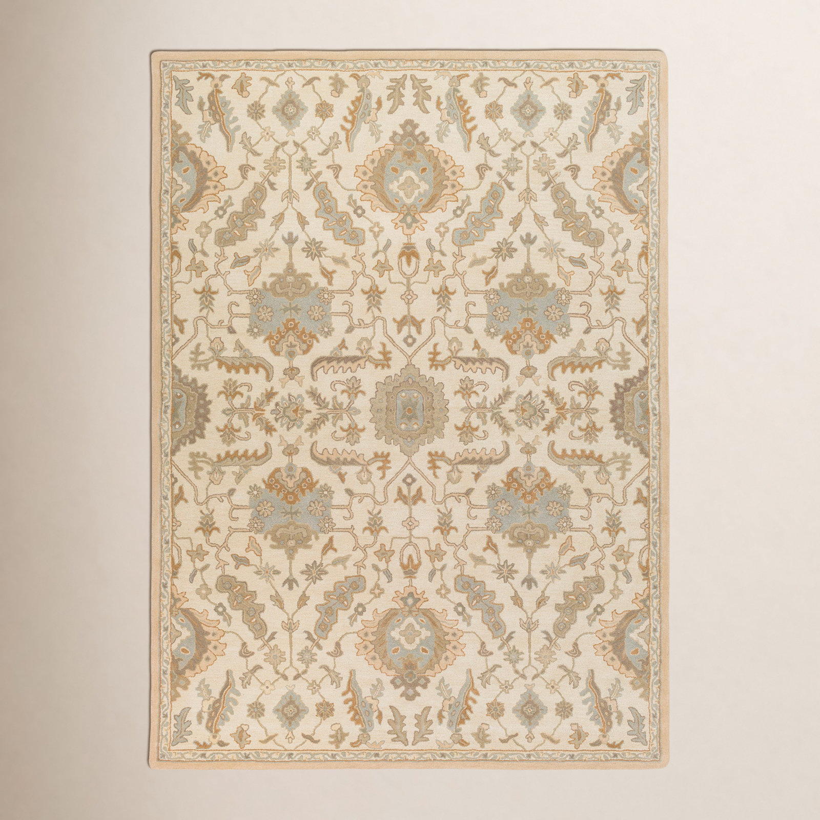 Arden Multi Hand-Tufted Wool Floral Rug, Rectangle 7'6" x 9'6"