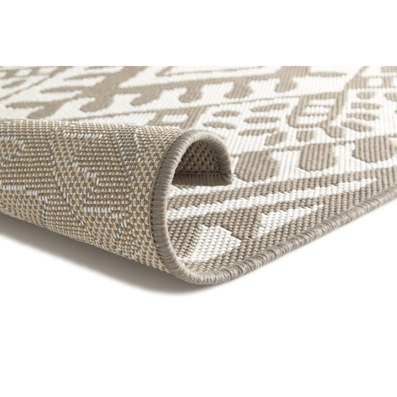 Chavez Flatweave Indoor/Outdoor Grey Rug, Rectangle 120 x 170cm