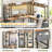 Bianco L-Shaped Desk with Hutch & Power Outlet, Gaming Desk Corner Computer Desk with Led Lights-162979141