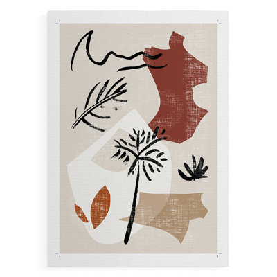 Soft Palms V - Impression sur toile seulement - NON-CADRE