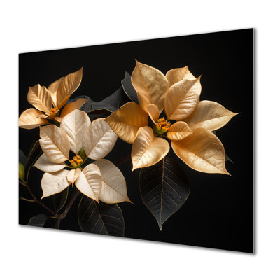 Jaune lumineux, poinsettias lumineux I - poinsettias