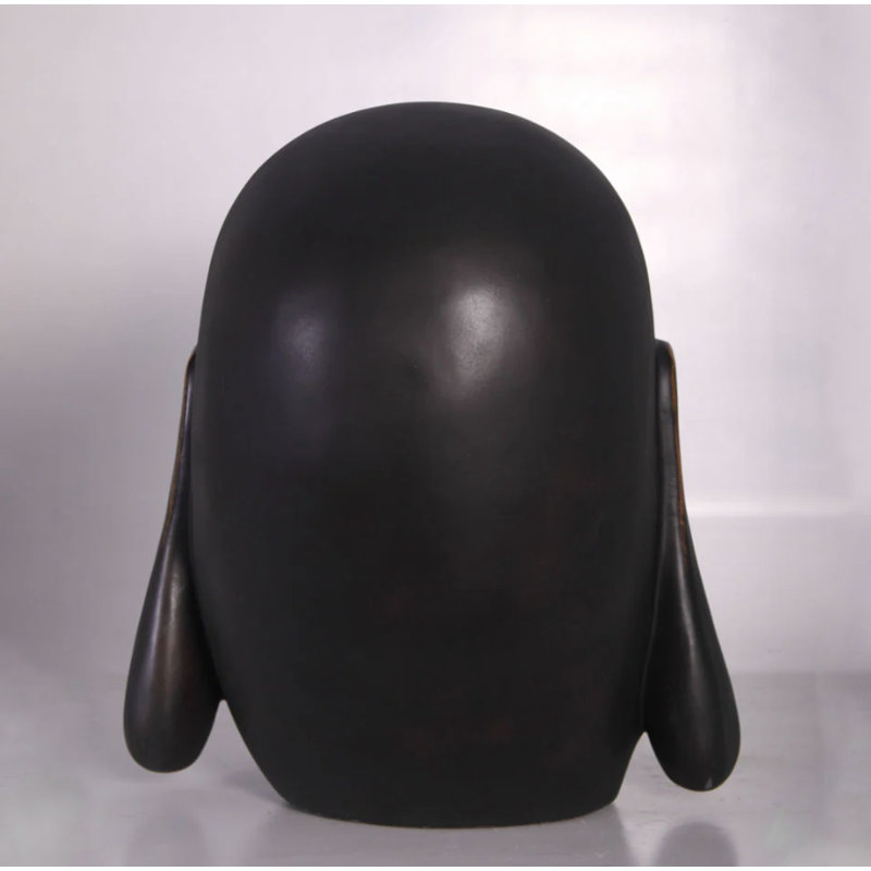Statue de tête de bouddha joyeux
