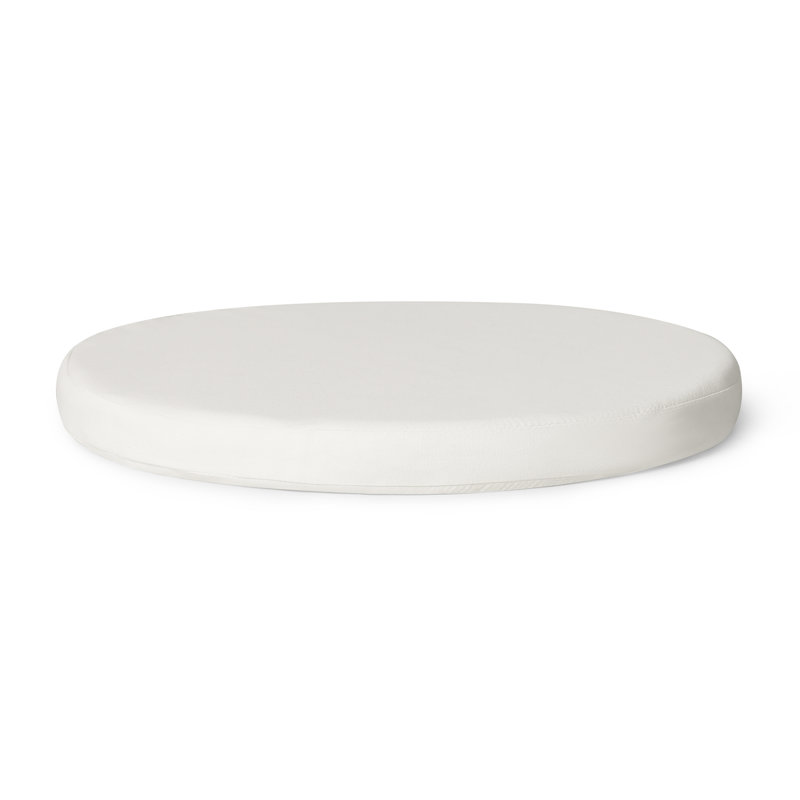  Patio Dining Chair Cushion, White, 18" W x 18" D