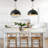 Worthing 1-Light 2-Piece Matte Black Dome Pendant-1739485584
