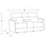Causeuse inclinable rembourrée 79 po Bre-551591856