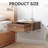 Floating Bedside Table, Wall Mounted Nightstand, Floating Shelf With Drawer,Floating Drawer For Bedroom, Walnut 15.5"X12"X6"