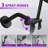 Rainfull 7 In. 8-Spray Patterns Dual Wall Mount Dual Shower Heads And Handheld Shower Head 2.5GPM In Matte Black-113472849-113472850