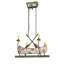 35" Long Personalized Canoe 4 Light Chandelier