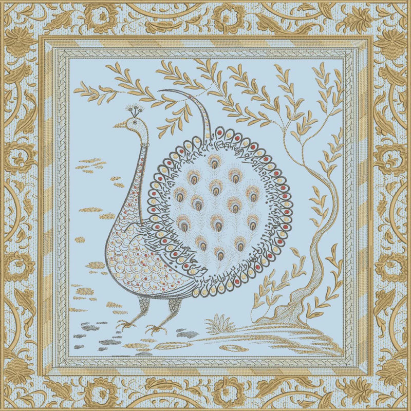 The Met x Ann Gish Divani Peacock Peacock Pillow