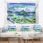 Paysage urbain bora bora vector illustration tapisserie-28504662
