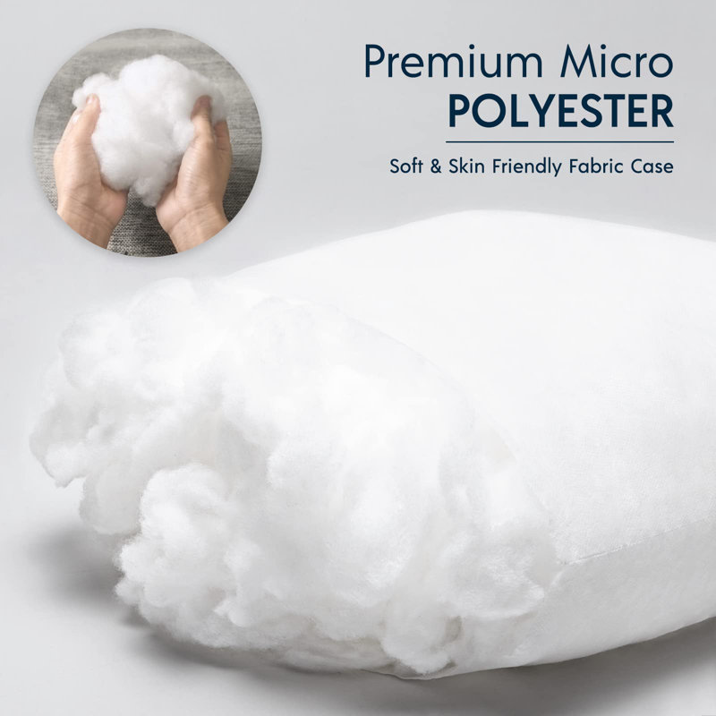 18'' White Hypoallergenic Water-Resistant Outdoor Pillow Inserts - Set of 4