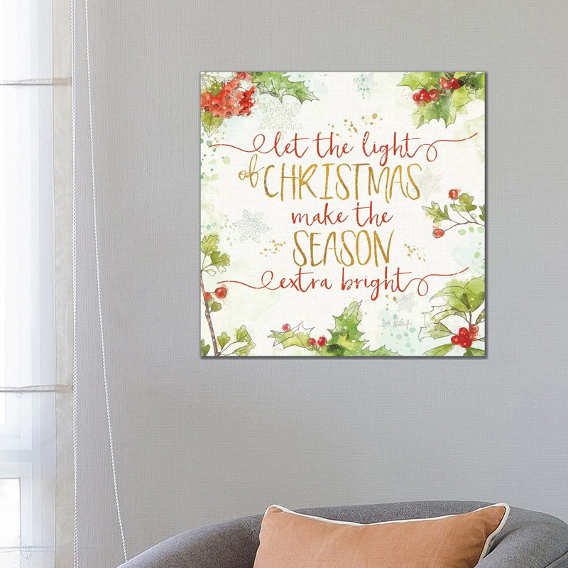 Christmas Sentiments II by Katie Pertiet - Wrapped Canvas Print, 66.04 cm H x 66.04 cm W x 1.91 cm D