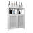 Large Capacity Bamboo Bathroom Storage Cabinet – Multifunctional Furniture For Bathroom, Living Room & Kitchen-641618762-641618760