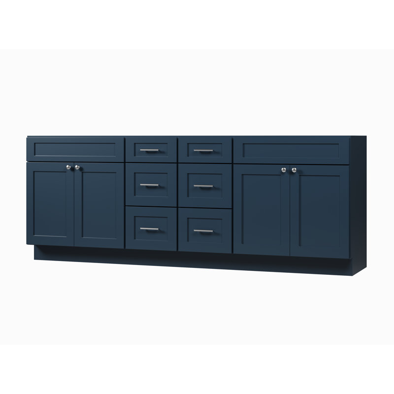 Base de meuble-lavabo double Disar 90, Bleu