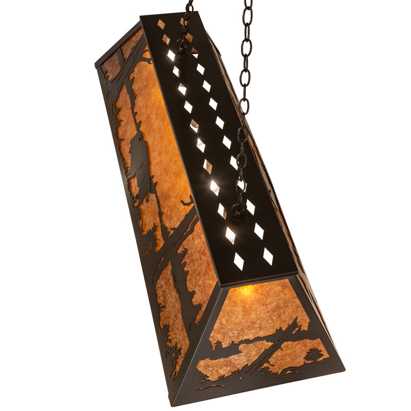 Rustic Lodge 6 - Light Pendant, 16" H x 17" W x 48" L