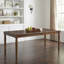 Table de salle à manger rustique en bois - Modèle rectangulaire avec pieds tournés et sculptés pour la cuisine et la salle à manger