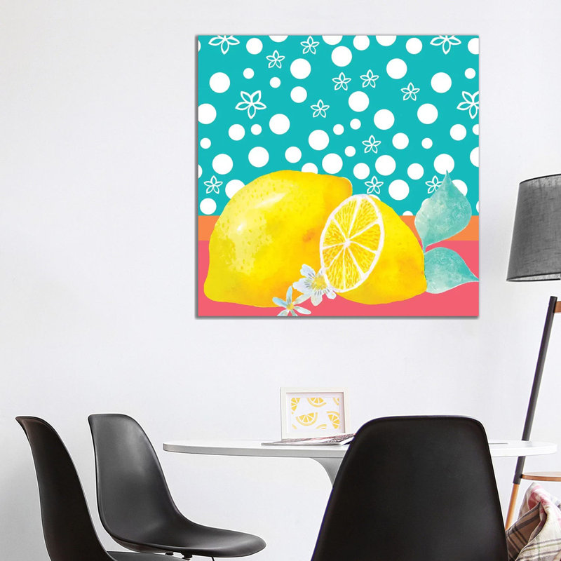 Lemon Inspiration II 1 Piece Wrapped Canvas Wall Art, 93.98 cm H x 93.98 cm W x 1.91 cm D
