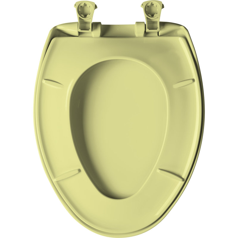 Siège de toilette allongé en plastique Lift-Off, Jaune