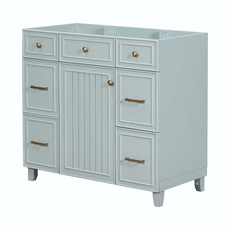 Base de meuble-lavabo simple 35,4 Fraya seulement, Vert