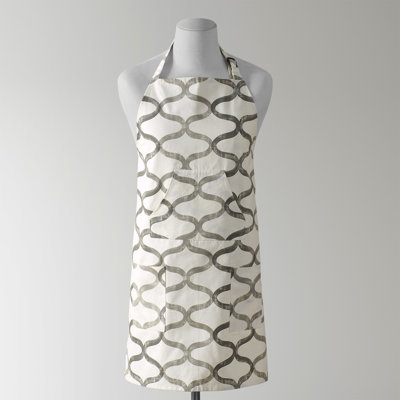 Printed Cotton Kitchen Apron for Women with Pockets Adjustable Unisex