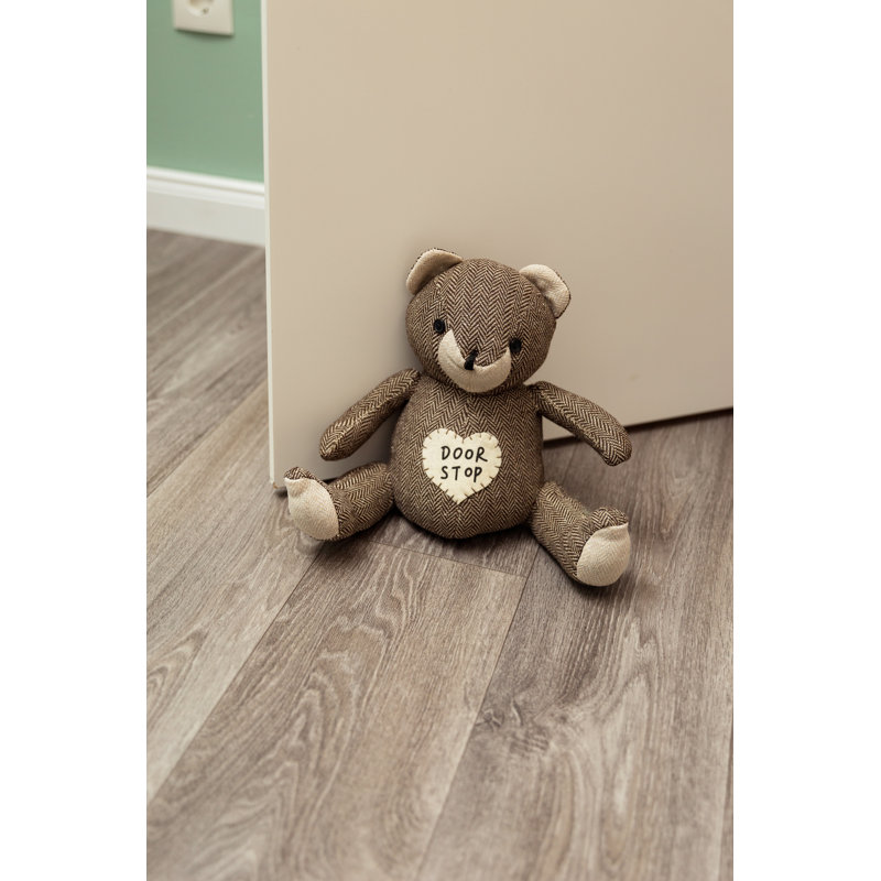 Ted Teddy Bear Fabric Door Wedge