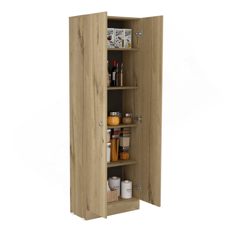 Virginia Double Door Storage Cabinet, Five Shelves, Multicolor