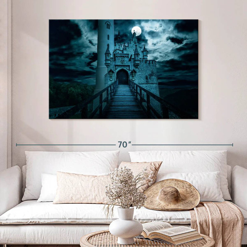 Hitzel Eerie Lichtenstein Castle, 20" H x 30" W