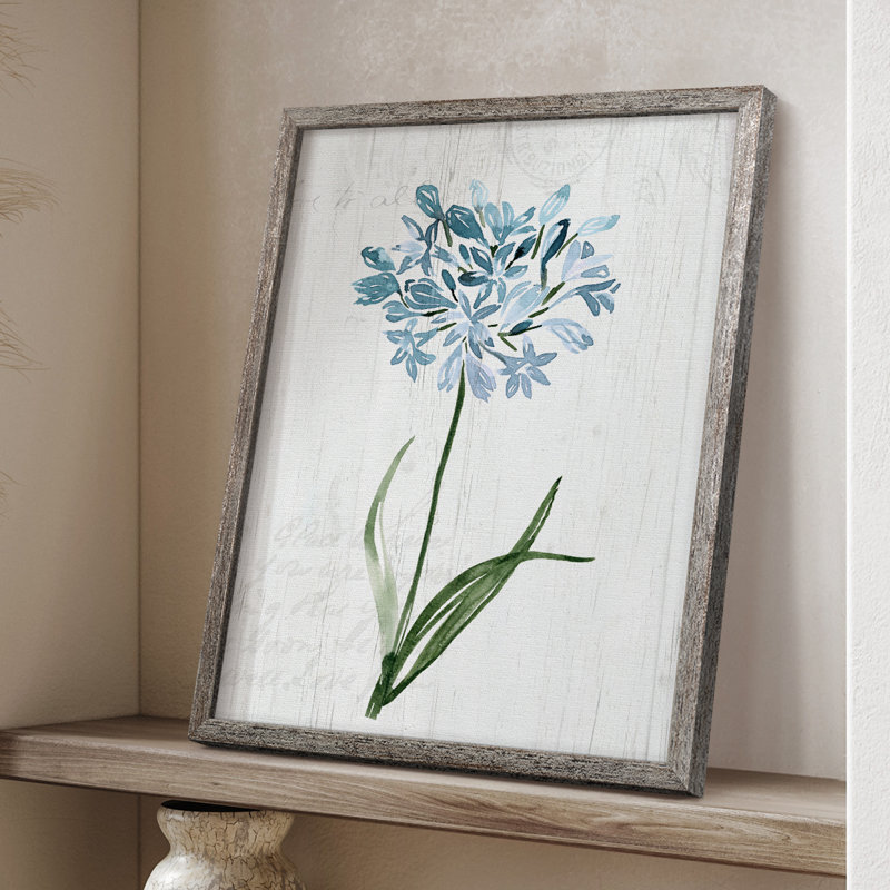 «Garden Botanical I», reproduction encadrée - bois massif 50270, H 11 po x l 9 po
