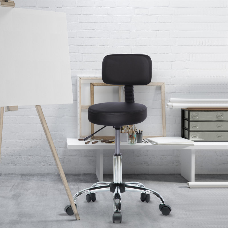 Drafting Stool Set of 2, Black