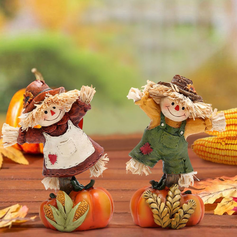 Figurine brevetée de récolte de citrouille épouvantail